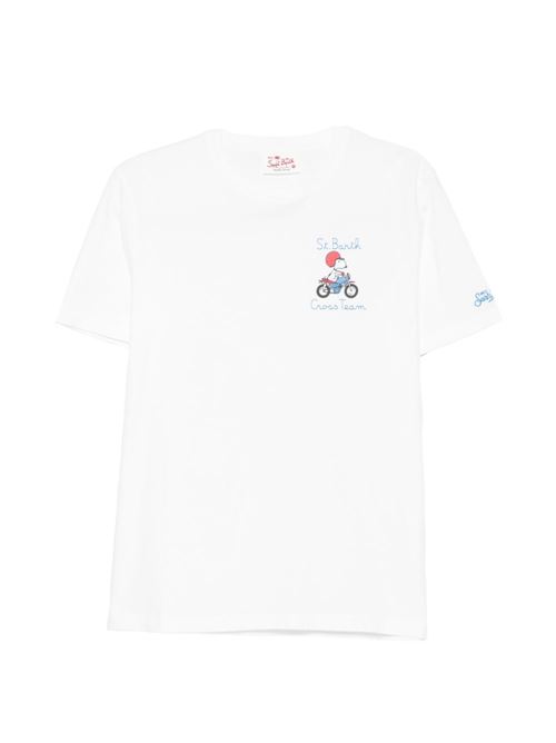 T-shirt uomo MC2 x Snoopy bianca MC2 SAINT BARTH | PORTOFINO07994L